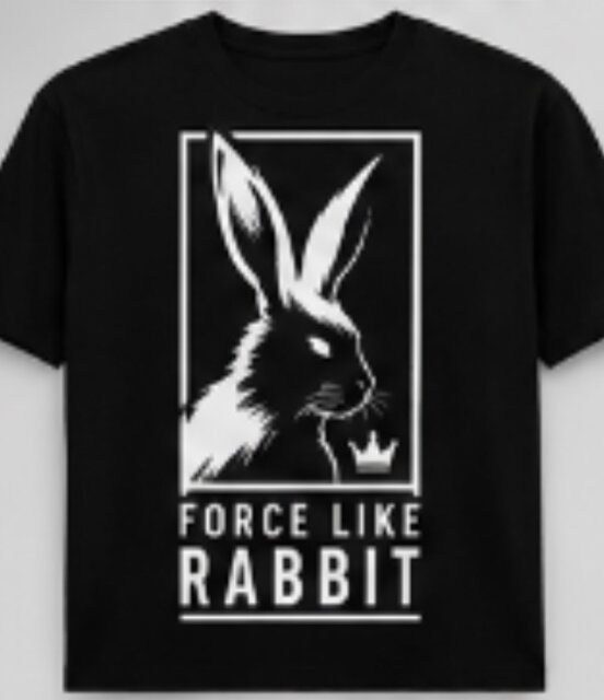 Force Like Rabbit – Unique T-Shirt Designs