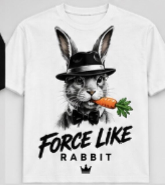 Force Like Rabbit – Unique T-Shirt Designs