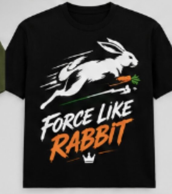 Force Like Rabbit – Unique T-Shirt Designs