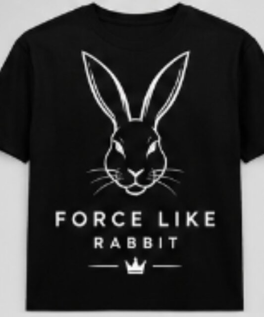 Force Like Rabbit – Unique T-Shirt Designs