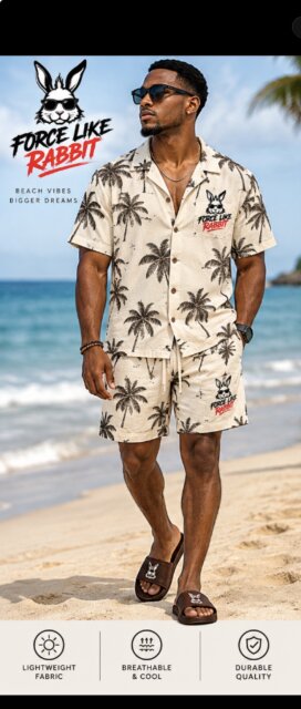 FORCE LIKE RABBIT Beachwear Collection Men's Clothes St Snns Bay